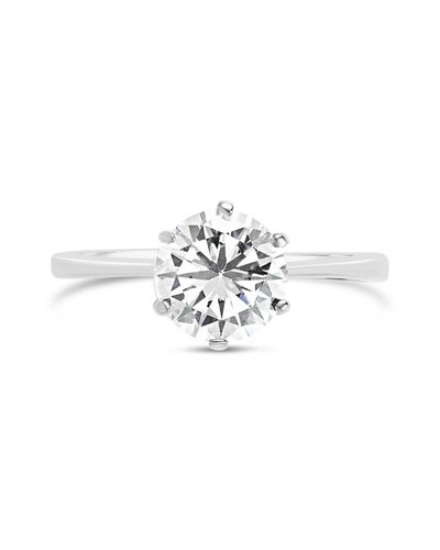 Shop Sterling Forever Sterling Silver Solitaire Cubic Zirconia Promise Ring