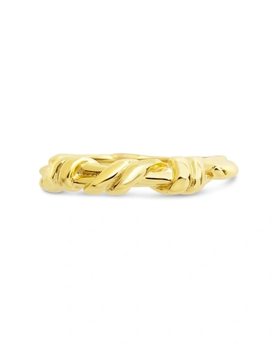 Sterling Forever Sterling Silver Vine Wrap Ring In Gold