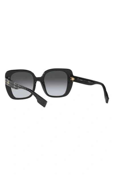 Shop Burberry <br />52mm Polarized Square Sunglasses<br /> In Black