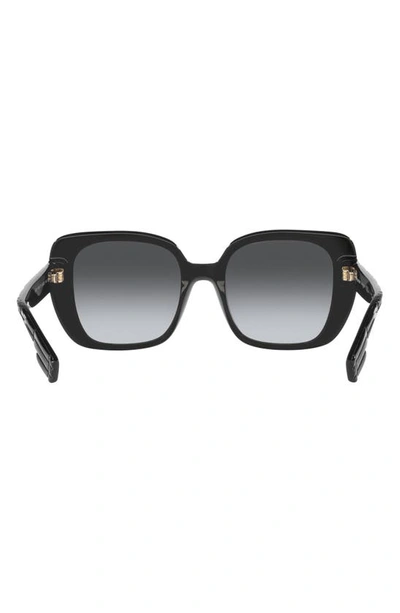 Shop Burberry <br />52mm Polarized Square Sunglasses<br /> In Black