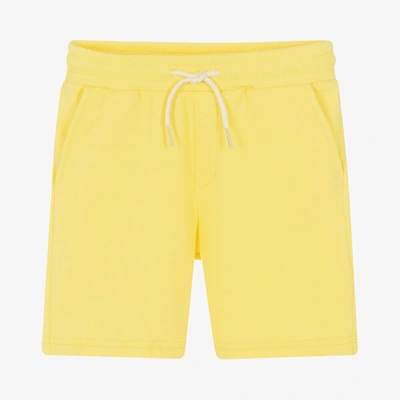 Shop Mayoral Boys Yellow Jersey Shorts