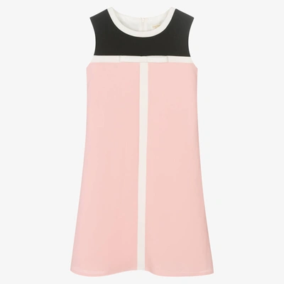 Shop David Charles Girls Pink & Black A-line Dress