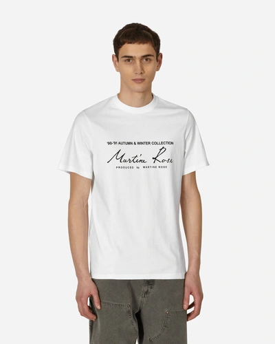 Shop Martine Rose Classic Logo T-shirt In White