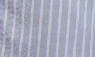 Shop Beachlunchlounge Arielle Stripe Button Front Top In Cece Blue