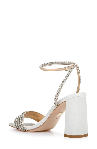 Shop Badgley Mischka Becca Sandal In Ivory