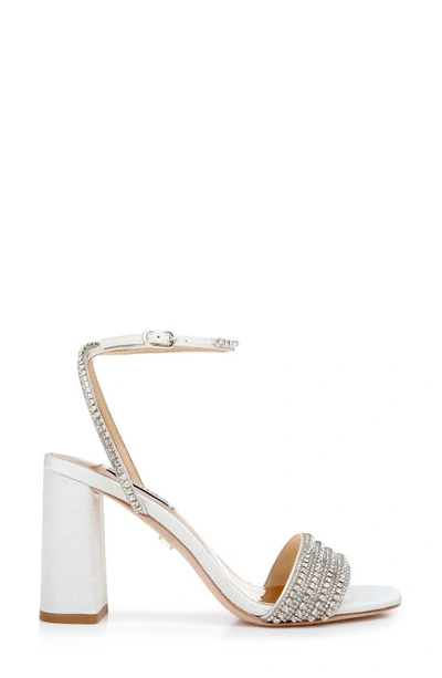 Badgley Mischka Kameryn Ankle Strap Sandal In Ivory