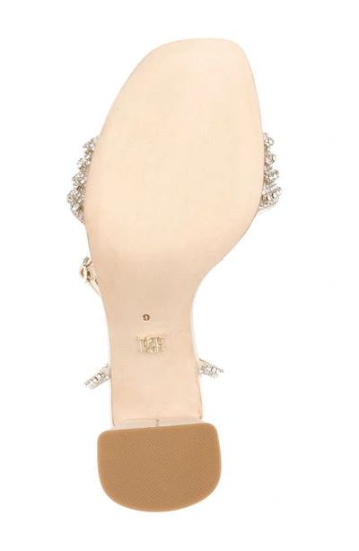 Shop Badgley Mischka Collection Becca Sandal In Ivory