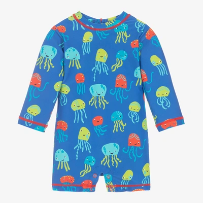 Shop Hatley Blue Jellyfish Baby Sun Suit (upf50+)