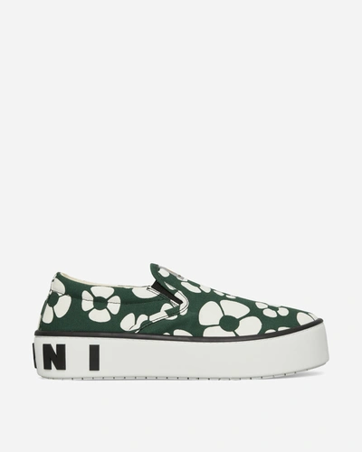 Shop Marni Carhartt Wip Slip On Sneakers In Green