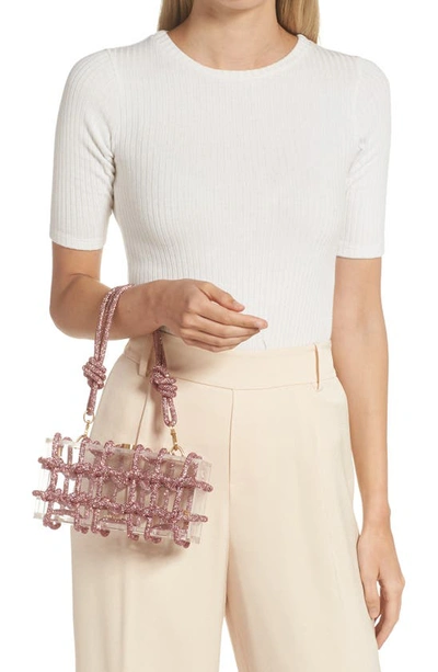Shop Cult Gaia Bess Shoulder Bag In Shell Pink