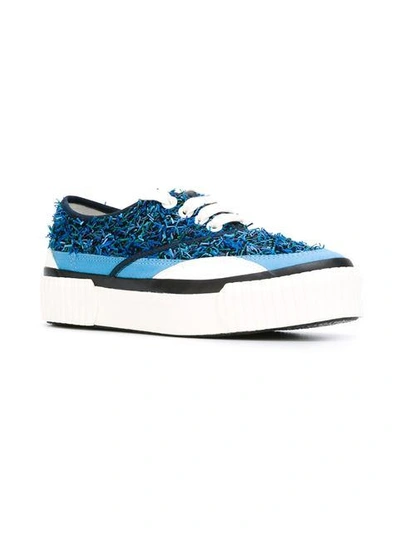 Julien David Platform Sneakers In Blue