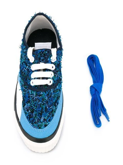 Shop Julien David Platform Sneakers In Blue