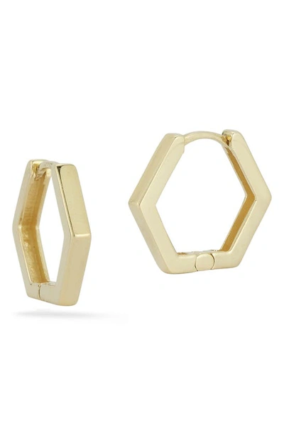 Shop Ember Fine Jewelry 14k Gold Hexagon Hoop Earrings