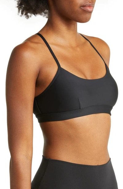 Shop Alo Yoga Airlift Intrigue Bra In Black