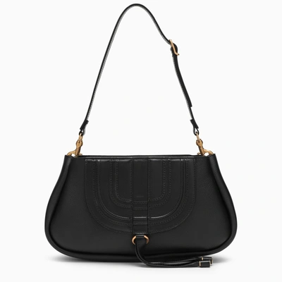 CHLOÉ CHLOÉ | BLACK MARCIE LEATHER BAG CHC23SS601J89/M_CHLOE-001_100-U