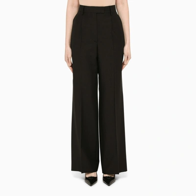 Shop Prada | Black Wide-leg Tailored Trousers