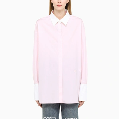 Shop Loewe | Wide Pink Cotton Shirt