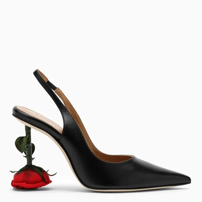 Shop Loewe Rose Heel Black Slingback