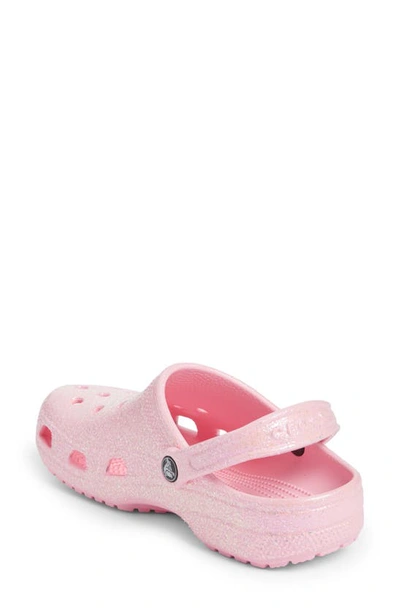 Crocs Gender Inclusive Classic Glitter Clog In Flamingo