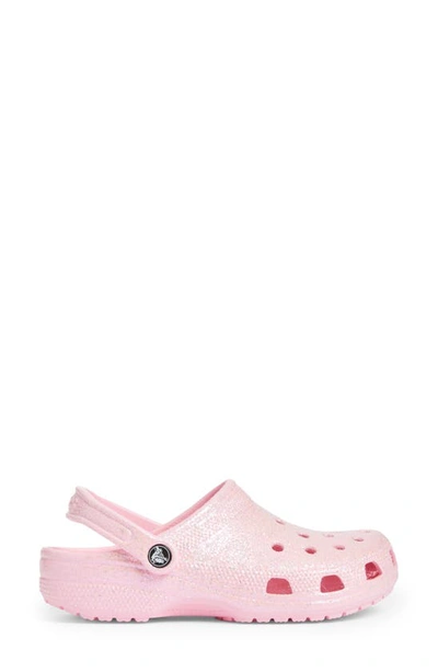 Crocs Gender Inclusive Classic Glitter Clog In Flamingo