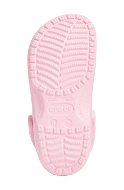 Shop Crocs Gender Inclusive Classic Glitter Clog In Flamingo