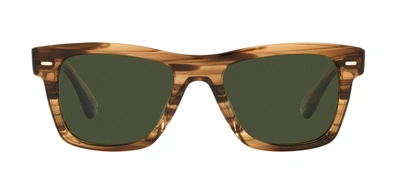 Shop Oliver Peoples 0ov5393su 171952 Wayfarer Sunglasses In Green