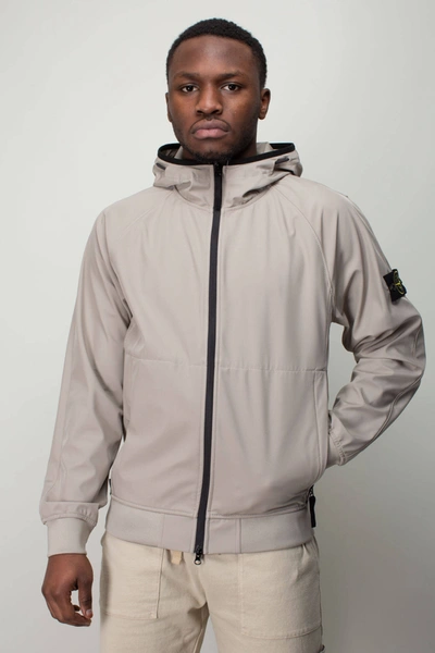 Stone Island Light Soft Shell-r Jacket In Grey | ModeSens