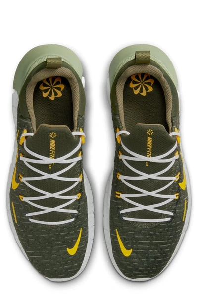 Nike Men's Free Run 5.0 Next Nature Running Sneakers From Finish Line In  Sequoia/university Gold/oil Green/med Olive/white/black | ModeSens
