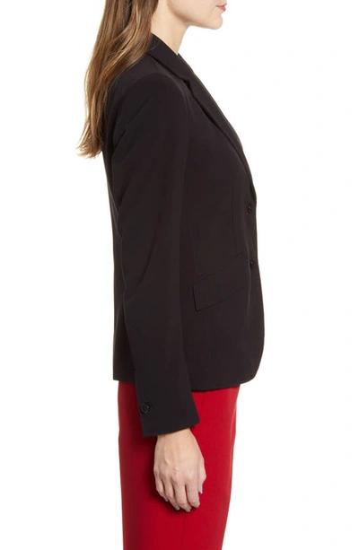 Shop Anne Klein Two-button Stretch Blazer In Anne Blk