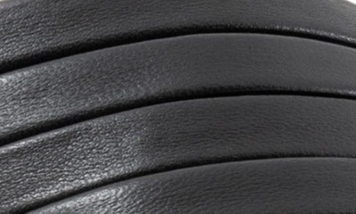 Shop Softwalk ® Tillman 5.0 Leather Cross Strap Slide Sandal In Black