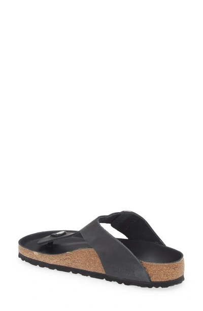 Shop Birkenstock Gizeh Big Buckle Slide Sandal In Black