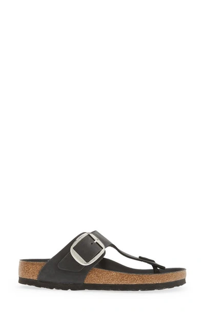 Shop Birkenstock Gizeh Big Buckle Slide Sandal In Black