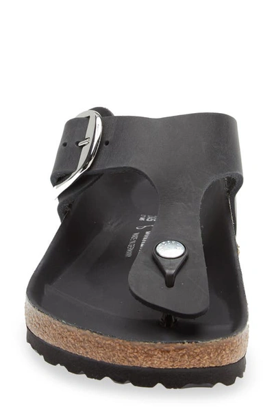 Shop Birkenstock Gizeh Big Buckle Slide Sandal In Black