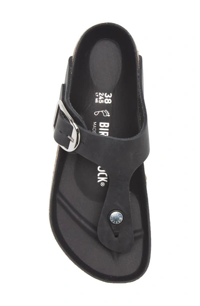 Shop Birkenstock Gizeh Big Buckle Slide Sandal In Black