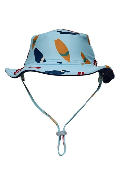 Shop Snapper Rock Kids' Retro Surf Bucket Hat In Blue