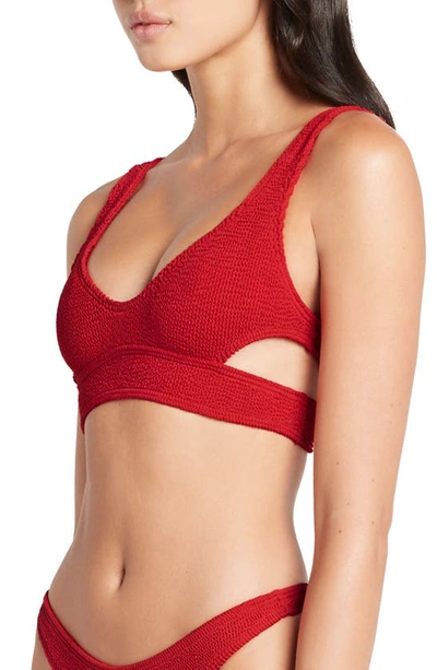 Shop Bound By Bond-eye Nino Cutout Bikini Top In Baywatch Red