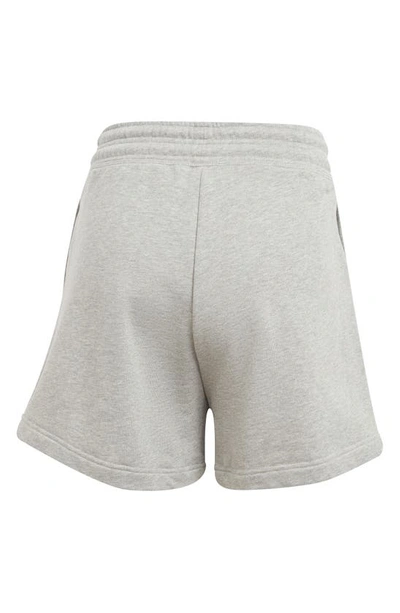 Shop Adidas By Stella Mccartney Truecasuals Organic Cotton Drawstring Sweat Shorts In Medium Grey Heather