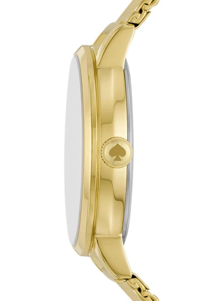 Shop Kate Spade Metro Dragonfly Mesh Bracelet Watch, 34mm In Gold