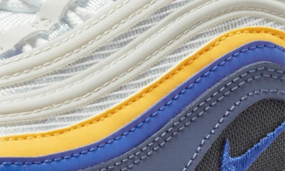 Shop Nike Kids' Air Max 97 Sneaker In White/ Blue/ Orange/ Blue