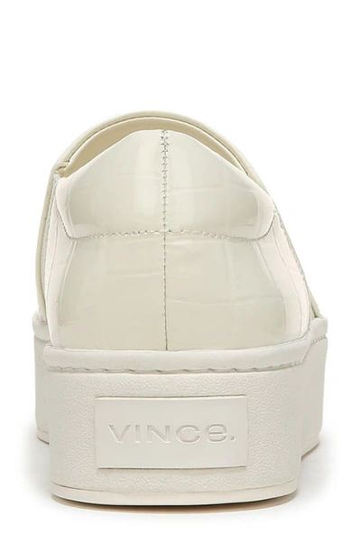 Shop Vince Warren Platform Slip-on Sneaker In Marble Cream