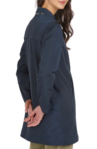 Shop Barbour Babbity Reversible Rain Jacket In Navy/ Dress