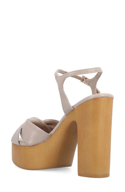 Journee Collection Tru Comfort Foam Lorrica Platform Sandal In Taupe
