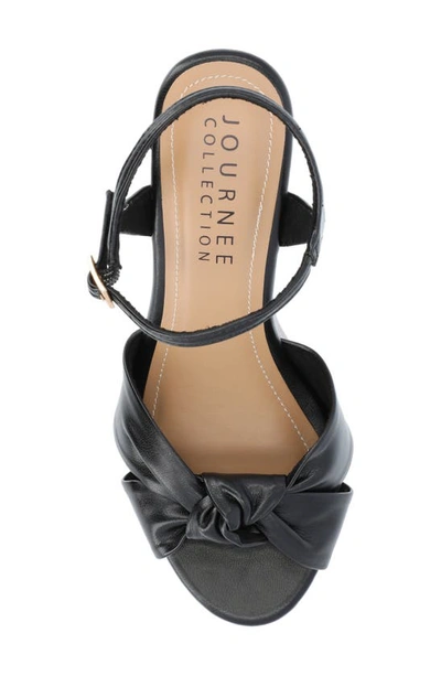 Shop Journee Collection Tru Comfort Foam Lorrica Platform Sandal In Black