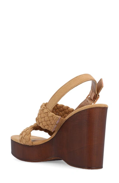 Journee Collection Tru Comfort Foam Ayvee Wedge Sandal In Tan