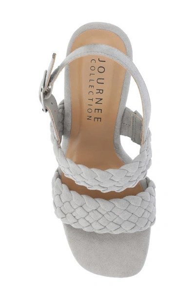 Shop Journee Collection Tru Comfort Foam Ayvee Wedge Sandal In Grey