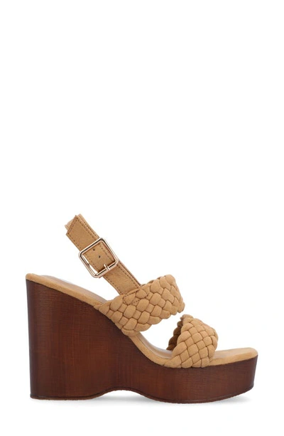 Journee Collection Tru Comfort Foam Ayvee Wedge Sandal In Tan