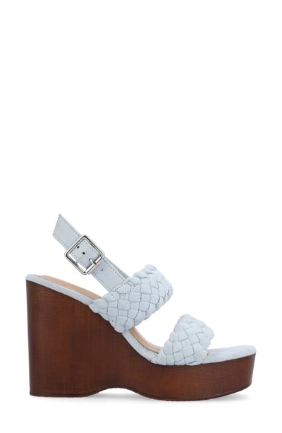 Journee Collection Tru Comfort Foam Ayvee Wedge Sandal In Blue
