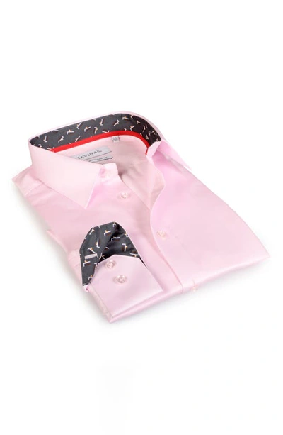 Shop Levinas Contemporary Fit Modern Business Dress Shirt In Pink