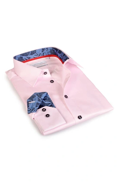 Shop Levinas Contemporary Fit Modern Business Dress Shirt In Pink