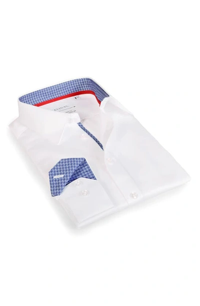 Shop Levinas Contemporary Fit Modern Business Dress Shirt In White